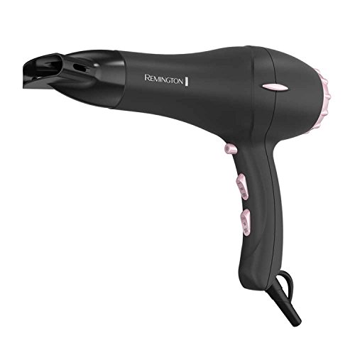 Product Cover Remington Pro Hair Dryer with Pearl Ceramic Technology, Black/Pink, AC2015