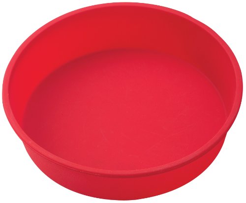 Product Cover Mrs. Anderson's Baking 43632 9-Inch Round Cake Pan, Non-Stick European-Grade Silicone