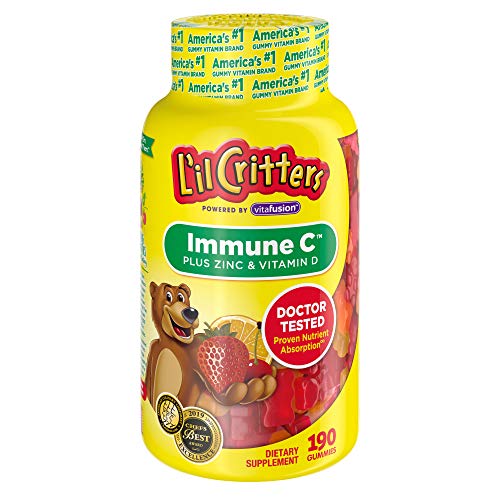 Product Cover L'il Critters Immune C Plus Zinc & Vitamin D, 190Count (Packaging May Vary)