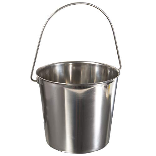 Product Cover Update International UP-13 13 Quart Utility Pail, 202 Stainless Steel