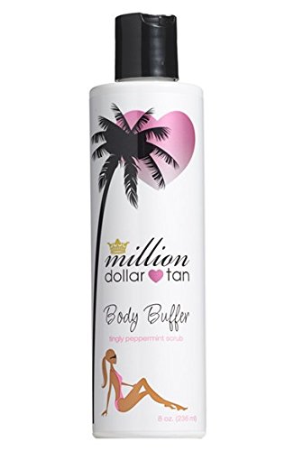 Product Cover Body Buffer by Million Dollar Tan- Tingly Peppermint Exfoliating Scrub (8 oz)