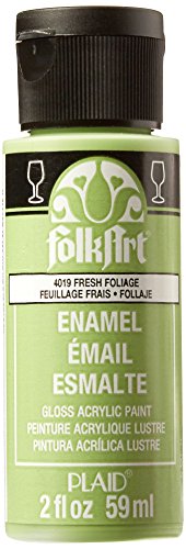 Product Cover FolkArt Enamel Glass & Ceramic Paint in Assorted Colors (2 oz), 4019, Fresh Foliage