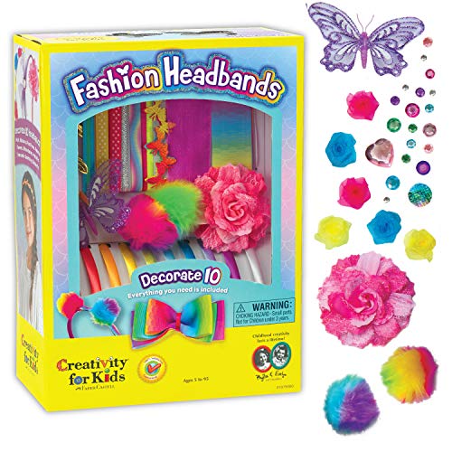 Product Cover Creativity for Kids Fashion Headbands Craft Kit, Makes 10 Unique Hair Accessories