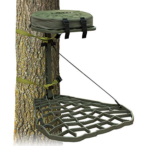 Product Cover XOP-XTREME OUTDOOR PRODUCTS Vanish Evolution - Cast Aluminum Hang On Tree Stand for Hunting - Deluxe Deer Stand