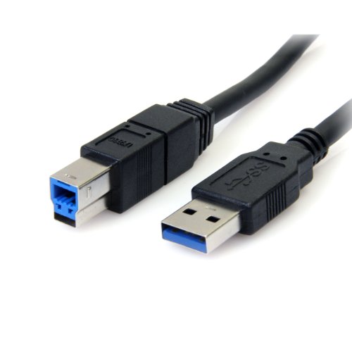 Product Cover StarTech.com 10 ft Black SuperSpeed USB 3.0 Cable A to B - M/M- for P/N: PCIUSB3S4 - PEXUSB3S23 - PEXUSB3S24 - PEXUSB3S25 - PEXUSB3S44V - PEXUSB3S4V (USB3SAB10BK)
