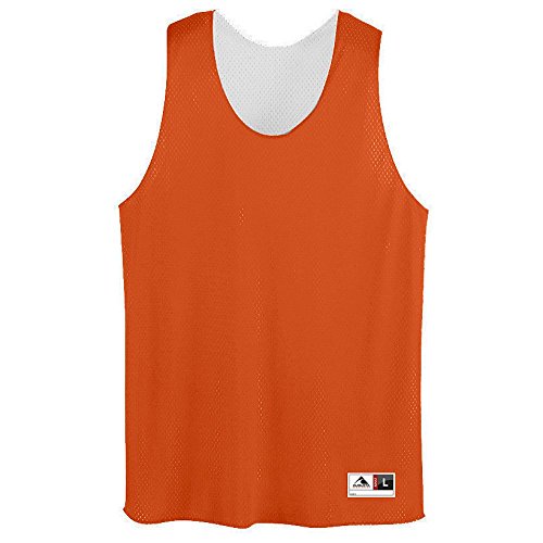 Product Cover Augusta Sportswear Men's Tricot mesh Tank, Orange/White, X-Large