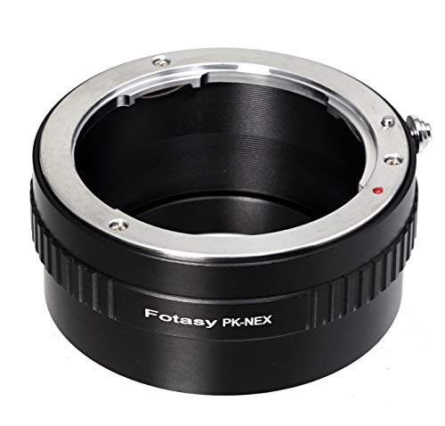 Product Cover Fotasy Manual PK Lens to Sony E-Mount Adapter, K Mount E Mount Adapter, Compatible with Pentax K Lens & Sony Alpha NEX-5T NEX-6 NEX-7 a3000 a3500 a5000 a5100 a6000 a6100 a6300 a6400 a6400 a6500 a6600