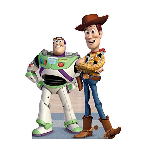 Product Cover Advanced Graphics Buzz & Woody Life Size Cardboard Cutout Standup - Disney Pixar's Toy Story