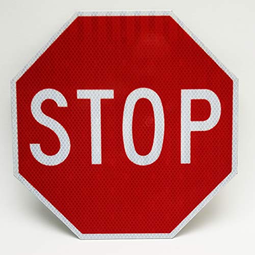 Product Cover Highway Traffic Supply | Stop Sign | Road & Street Sign | Controls Traffic | Engineer Grade | 3M Reflective Sheeting & Inks | Rust-Free Aluminum | Made in USA (24