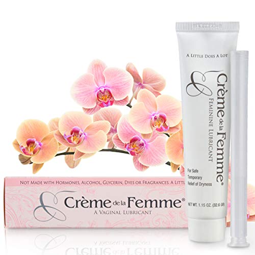 Product Cover Crème De La Femme 1-Pack, Vaginal Dryness Cream Created by a Woman Doctor, Natural Menopause Dryness Remedy, Lubricant No Yeast Infection, Free Applicator Included