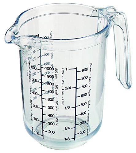 Product Cover Westmark Germany 'Gerda' Measuring Cup Clear Multi Measurement Tool for Baking, Cooking, Sugar, Flour (Clear)