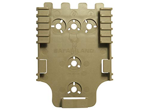 Product Cover Safariland Model 6004-22 Quick Locking System - Receiver Plate (QLS 22), Single Kit Only, Flat Dark Earth Brown Finish