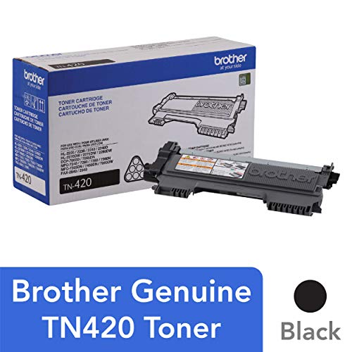 Product Cover Brother TN-420 DCP-7060D IntelliFax-2840 2940 HL-2220 2230 2240 HL-2270 2275 MFC-7240 7360 7460 7860 Toner Cartridge (Black) in Retail Packaging