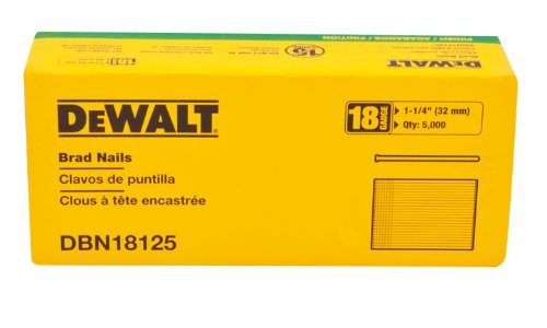 Product Cover DEWALT DBN18125 Heavy Duty 18 Gauge, 1-1/4-Inch Brad Nail (5000-Pack)