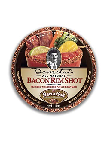 Product Cover Demitri's Bacon RimShot, Spiced Rim Salt, 4 Ounce Tin