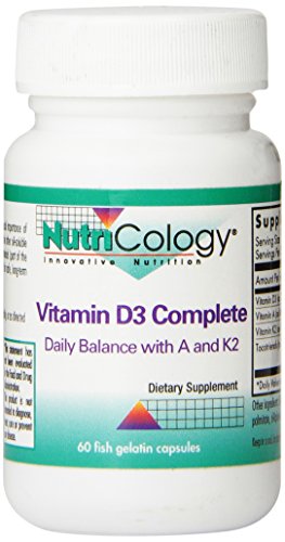Product Cover Nutricology Vitamin D3 Complete with Vitamin A and K2 Capsules, 60 Count