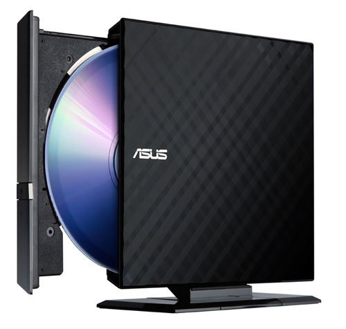 Product Cover Asus 8X External Slim DVD+/-RW Drive SDRW-08D2S-U - Retail (Black)