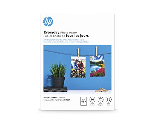 Product Cover HP Photo Paper, Everyday Glossy, (5x7 inch), 60 sheets
