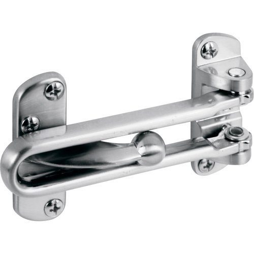Product Cover Prime-Line Products U 10308 Prime Line Swing Bar Lock, 2-1/2 in W, Die Cast Zinc, Satin Nickel