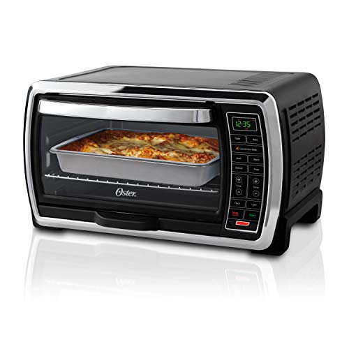 Product Cover Oster Toaster Oven | Digital Convection Oven, Large 6-Slice Capacity, Black/Polished Stainless
