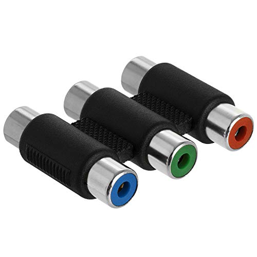 Product Cover Cmple - 3-RCA Jacks to 3-RCA Jacks Coupler Jointer - RGB Female to Female 3-RCA Adapter Extension AV Audio Video Adapter
