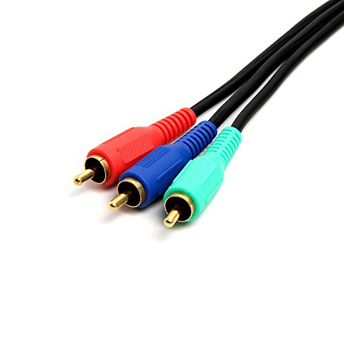 Product Cover Cmple - 3-RCA Male to 3RCA Male RGB Component Video Cable for HDTV - 3 Feet