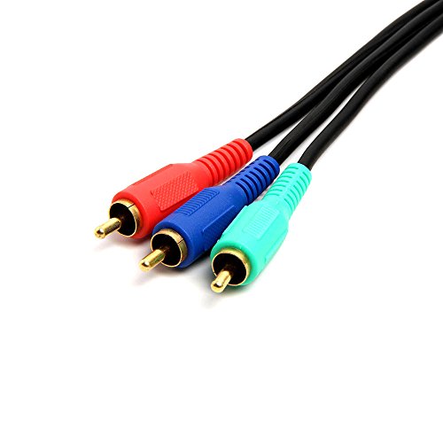 Product Cover Cmple - 3-RCA Male to 3RCA Male RGB Component Video Cable for HDTV - 6 Feet