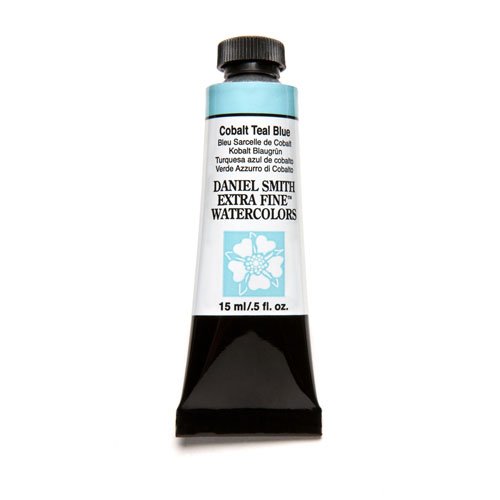 Product Cover DANIEL SMITH 3981 Extra Fine Watercolor 15ml Paint Tube, Cobalt Teal Blue