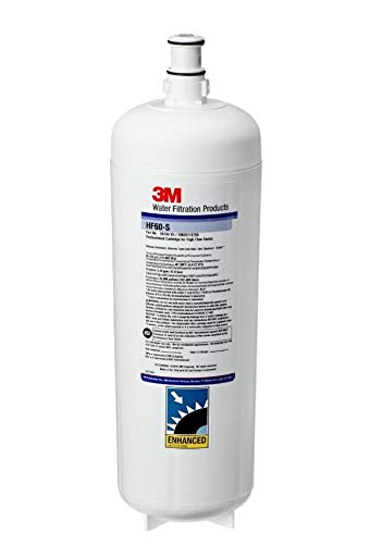 Product Cover 3M Water Filtration Products Filter Cartridge, Model HF60-S, Scale Inhibition, 35000 Gallon Capacity, 3.34 gpm Flow Rate, 0.2 Micron