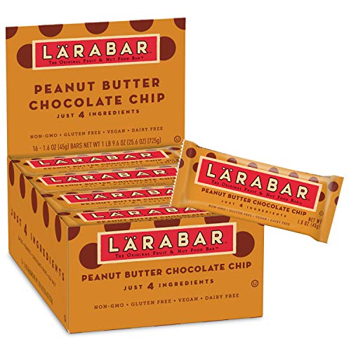 Product Cover Larabar Gluten Free Bar, Peanut Butter Chocolate Chip, 1.6 oz Bars (16 Count)