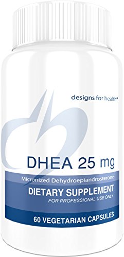 Product Cover Designs for Health DHEA 25mg - Energy + Hormone Balance Support for Women and Men (60 Capsules)