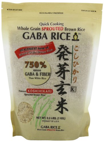 Product Cover Koshihikari Premium Sprouted Brown Gaba Rice, 2.2-Pound Pouches (Pack of 2)