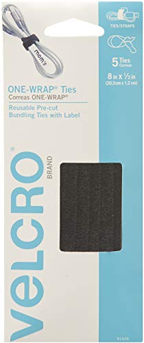Product Cover VELCRO Brand ONE-WRAP Ties | For Cables, Wires & Cords | 5 Ct - 8