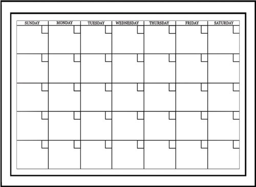 Product Cover Medium White Monthly Calendar