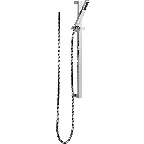 Product Cover Delta Faucet Vero Single-Spray Touch-Clean Wall-Mount Slide Bar Hand Held Shower with Hose, Chrome 57530