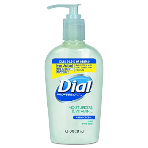 Product Cover Dial Professional 84024 Liquid Dial Antimicrobial Soap With Moisturizers Decorative Pump 7.5 Oz. (Case of 12)