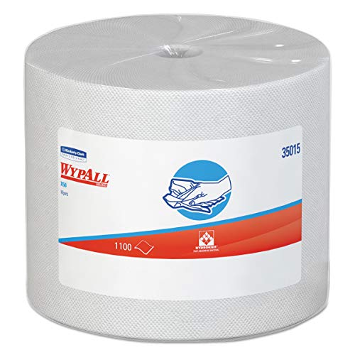 Product Cover WypAll 35015 X50 Cloths, Jumbo Roll, 9 4/5 x 13 2/5, White, 1100/Roll