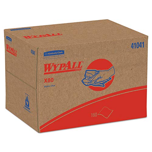 Product Cover WypAll 41041 X80 Cloths, BRAG Box, HYDROKNIT, Blue, 12 1/2 x 16 4/5 (Case of 160 Wipers)