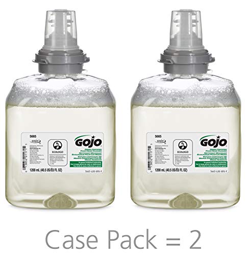Product Cover GOJO Green Certified Foam Hand Cleaner, Fragrance Free, EcoLogo Certified, 1200 mL Hand Soap Refill for GOJO TFX Touch-Free Dispenser (Pack of 2) - 5665-02