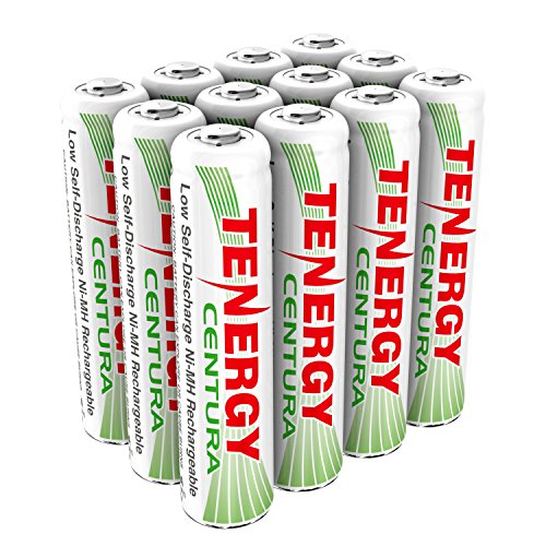 Product Cover Tenergy Centura AAA NIMH Rechargeable Battery 800mAh Low Self Discharge Triple A Battery Pre-Charged AAA Size Batteries Pack for Solar Lights/Remote Control/Toys/Flashlight/Mice (12 PCS)