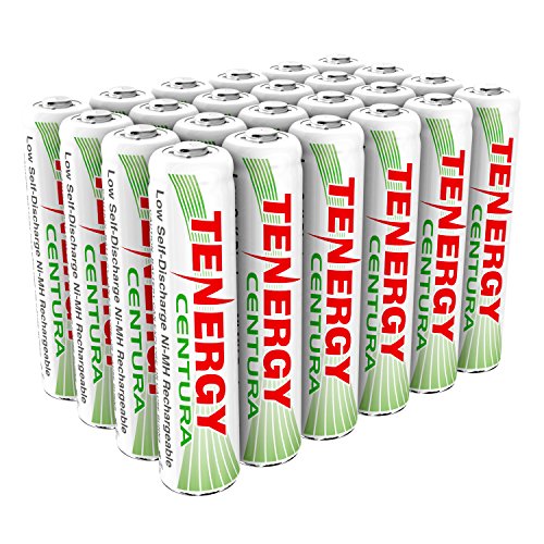 Product Cover Tenergy Centura AAA NIMH Rechargeable Battery, 800mAh Low Self Discharge Triple A Battery, Pre-charged AAA Size Batteries Pack for Remote Control/Toys/Flashlight/Mice (24 PCS)