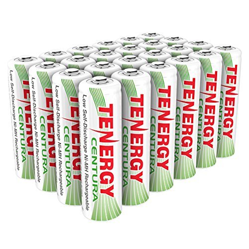 Product Cover Tenergy Centura AA NiMH Rechargeable Battery, 2000mAh Low Self Discharge Batteries, Pre-Charged AA Batteries, 24 Pack