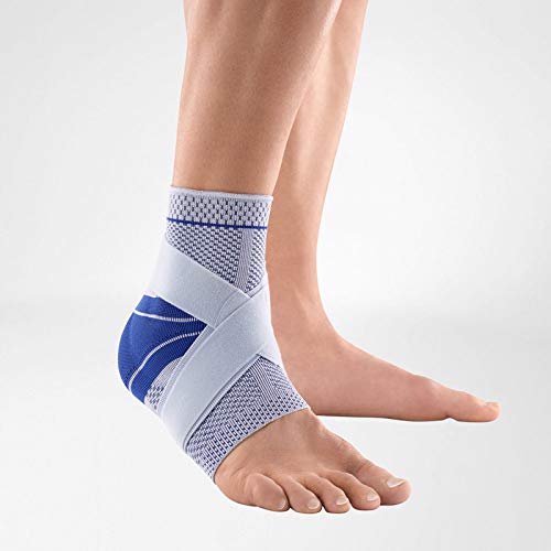 Product Cover Bauerfeind - MalleoTrain Plus - Ankle Support - Extra Stability for The Ankle Joints and Tendons - Left Foot - Size 4 - Color Titanium