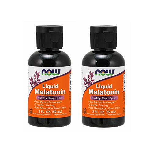 Product Cover Now Foods Liquid Melatonin, 2 Fl Oz, Pack of 2 (Packaging May Vary)