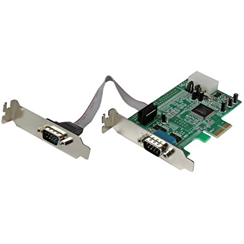 Product Cover StarTech.com 2 Port Low Profile Native RS232 PCI Express Serial Card with 16550 UART - PCIe RS232 - PCI-E Serial Card (PEX2S553LP)