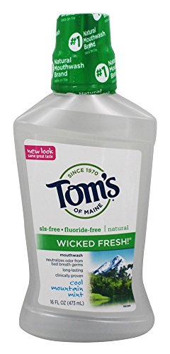 Product Cover Tom's of Maine Wicked Fresh! Mouthwash Cool Mountain Mint 16 oz (Pack of 4)