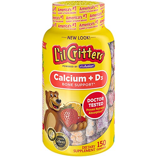 Product Cover L'il Critters Kids Calcium Gummy Bears with Vitamin D3 Supplement, 150 Ct Gummies