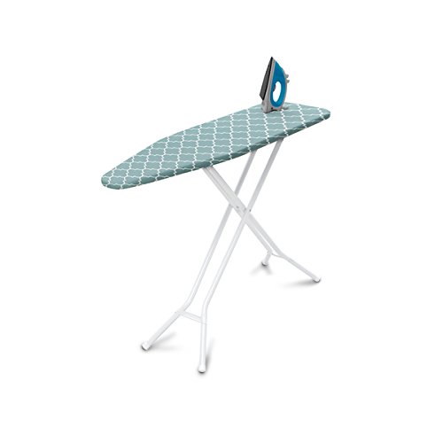 Product Cover Homz 4-Leg Steel Top Ironing Board, Blue Lattice Cover