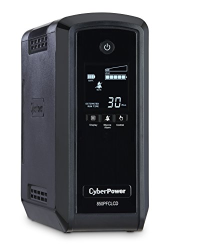 Product Cover CyberPower CP850PFCLCD PFC Sinewave UPS System, 850VA/510W, 10 Outlets, AVR, Mini-Tower