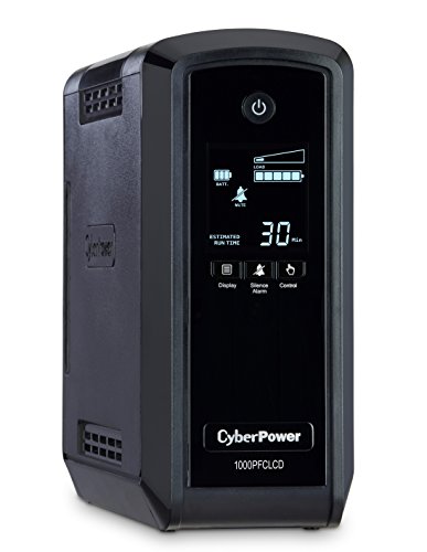 Product Cover CyberPower CP1000PFCLCD PFC Sinewave UPS System, 1000VA/600W, 10 Outlets, AVR, Mini-Tower